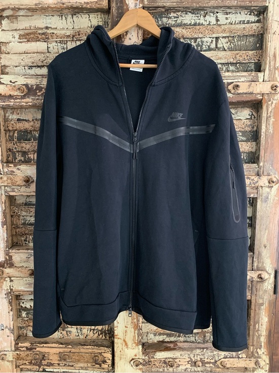 Nike Other - Nike Men's Tech Fleece Black Zip-Up Hoodie Jacket, Reflective, Performance, XXL